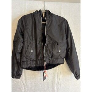 Women's Jacket Reversible NWT by Iris Los Angeles Size Small Rain/Faux Fur